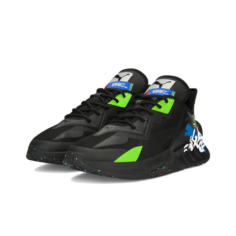 NFS x PUMA Maco SL Anti-Slip Wear-Resistant Low-Top Casual Shoes Unisex Black Green Blue-2