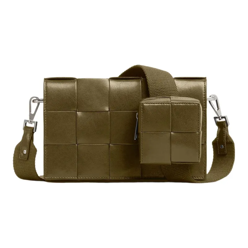 Bottega Veneta Medium Cassette With Versatile Strap Intreccio Mud-0