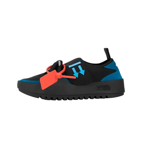 OFF-WHITE Cushioning Low-Top Sports Casual Shoes Women's Black Blue