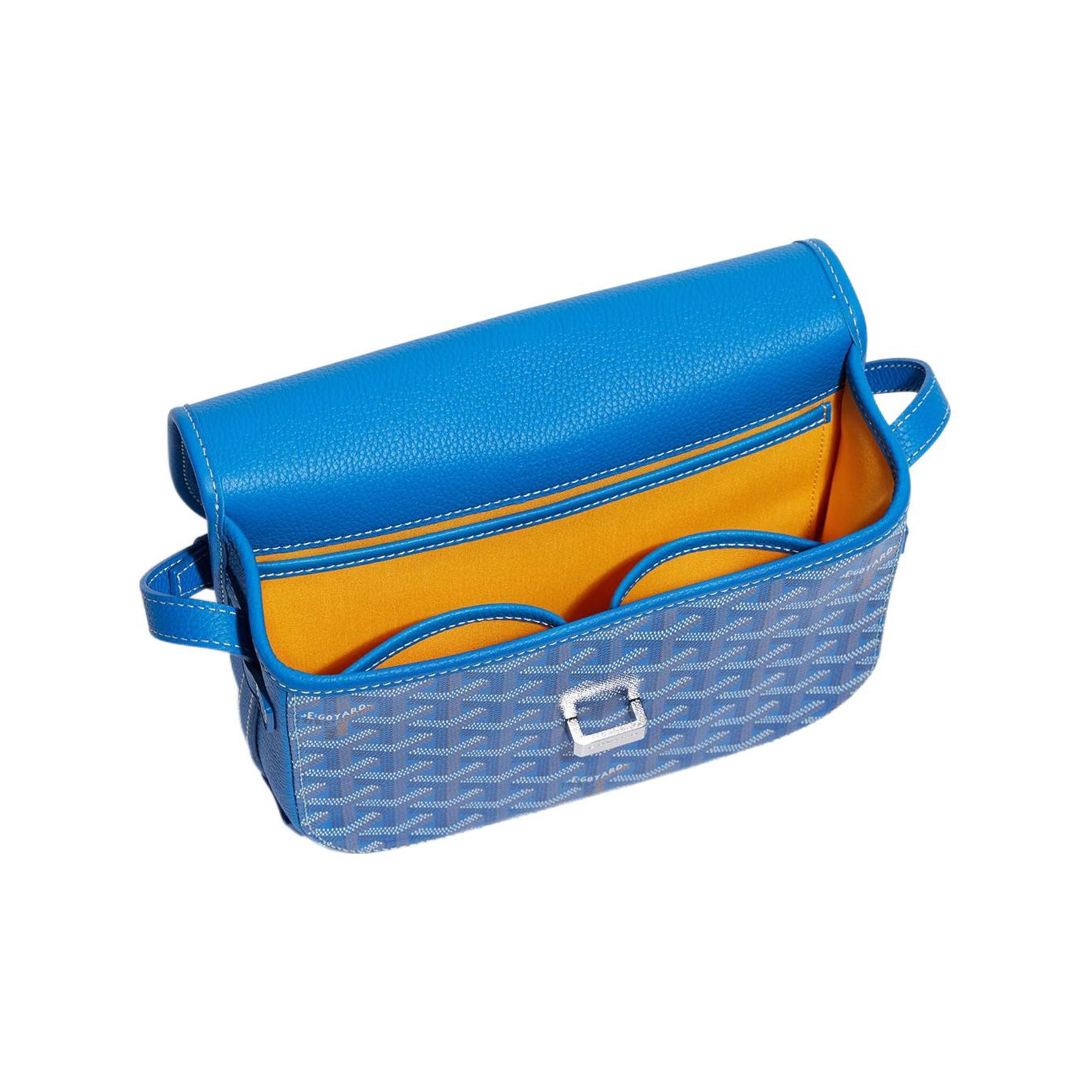 GOYARD Belvédère Canvas With Leather Flap Messenger Bag