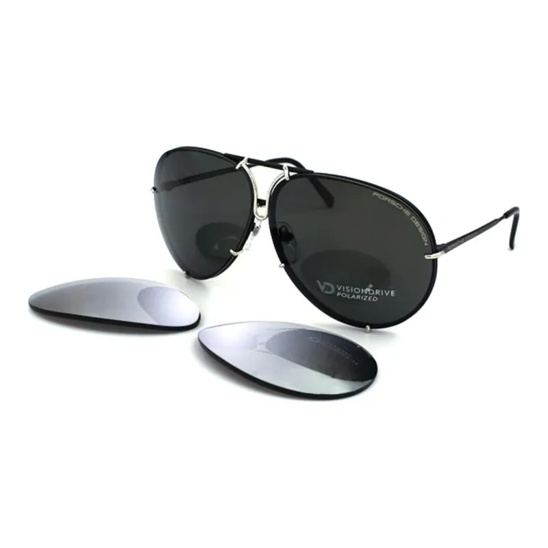 PORSCHE DESIGN Pure Titanium Aviator Sunglasses Unisex-4