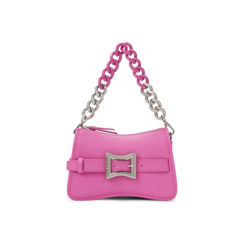 CHARLES&KEITH PU Small Square Shoulder Bag Handbag Small Size Women's Multicolor-9