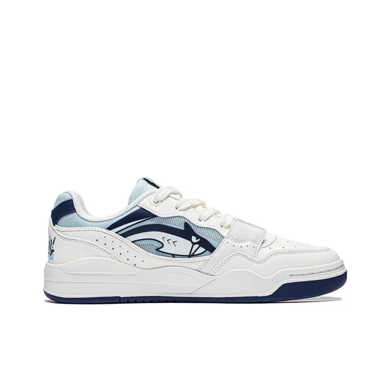 LiNing Yuebai Ocean Cushioning Lightweight Low Top Skateboard Shoes Men's White-1