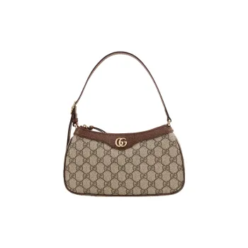 GUCCI Ophidia GG Monogram Small Handbag Women's Brown