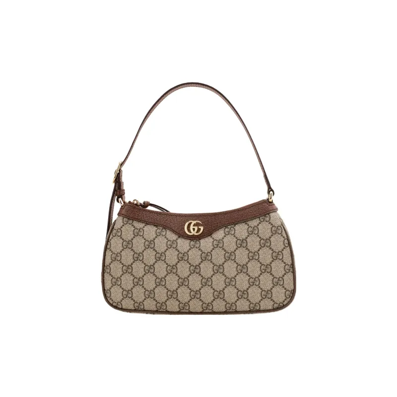 GUCCI Ophidia GG Monogram Small Handbag Women's Brown-0