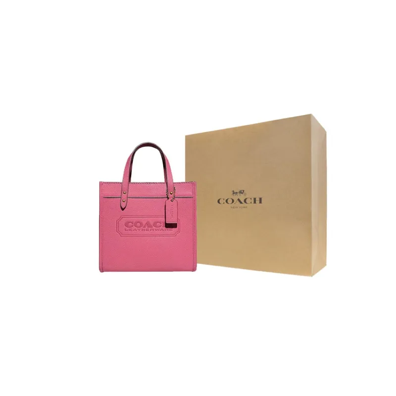 COACH Field Cow Leather Tote Bag Shopping Bag Handbag Shoulder Bag Crossbody Bag Small Size Women's Pink-6