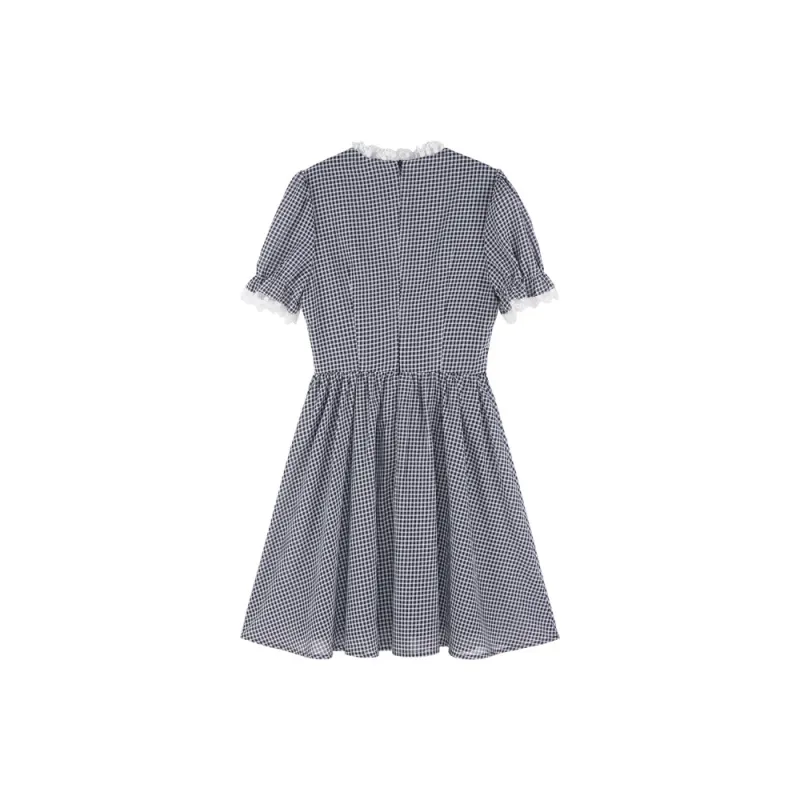 PALGLG Short-Sleeved Dresses Women's Black/White-1