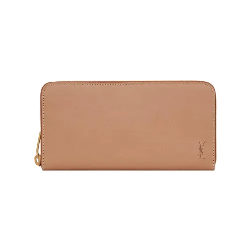 SAINT LAURENT CASSANDRE Calfskin Wallet Regular Men's Brown