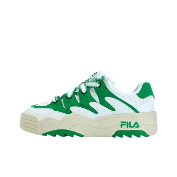 FILA Rosetta Anti Slip Wear Resistant Low Top Skateboard Shoes Women's White Green