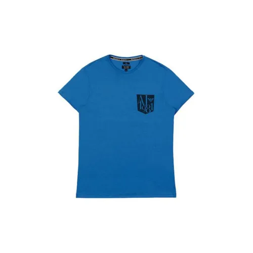 ARMANI JEANS T-Shirts Men Royal Blue