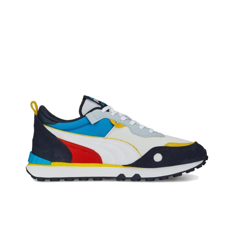 PUMA Rider FV Future Vintage Anti Slip Wear Resistant Low Top Sports Casual Shoes Men's White Black Red-1