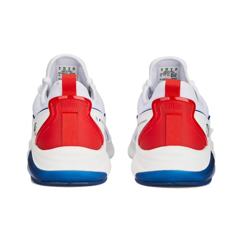 PUMA BMW M Motorsport Electron E Pro Anti-Slip Wear-Resistant Low-Top Sports Casual Shoes Men's White Blue Red-4