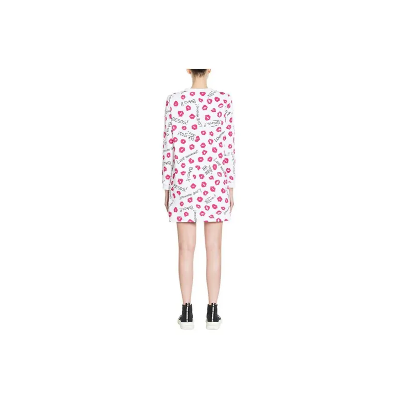 MOSCHINO Long Sleeved Dresses Women's White-1
