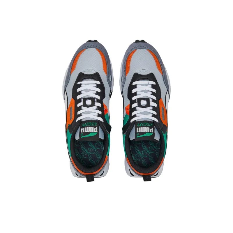 PUMA Rider FV Future Vintage Anti-Slip Wear-Resistant Low-Top Sports Casual Shoes Men's Gray White Black-3