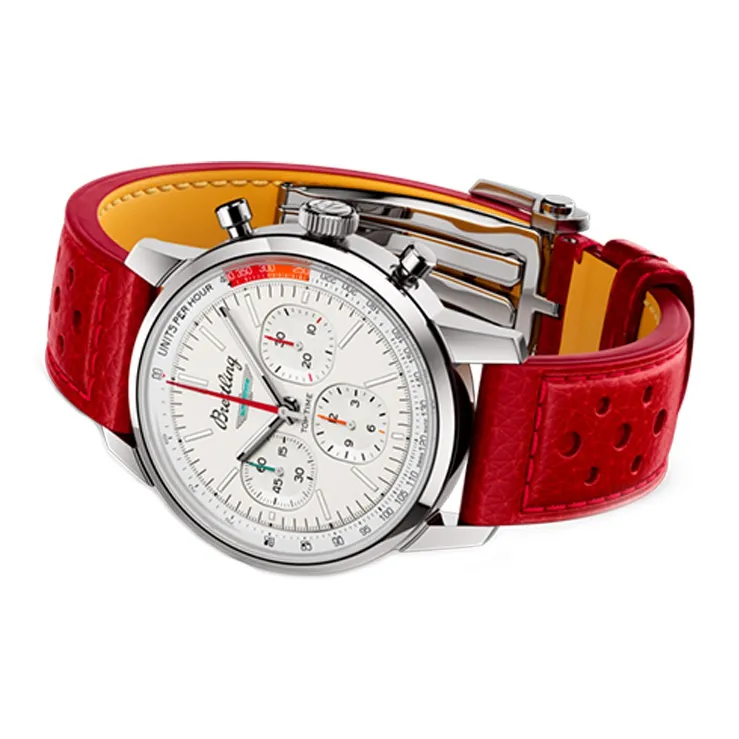 BREITLING Automatic Mechanical Movement Men's Watches Watch 41mm White Dial Stainless Steel Case-1
