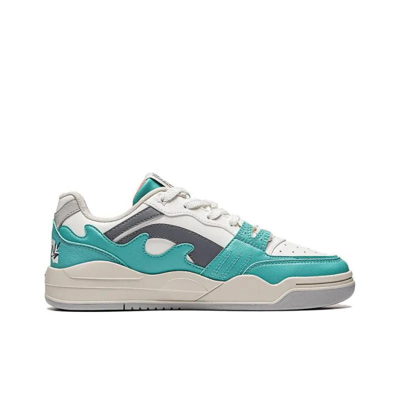 LiNing Yuebai Ocean Durable Breathable Low Top Skateboard Shoes Women's Green-1