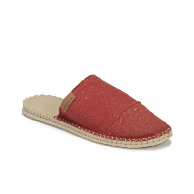 Havaianas Rubber Sole Odor Resistant Closed Toe Slippers Unisex Red Beige-2