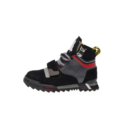 OFF-WHITE Casual Shoes Men High-Top Black Gray