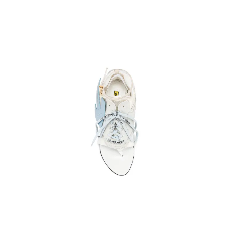 OFF-WHITE One-Strap Sandals 10cm Women's White Blue-3