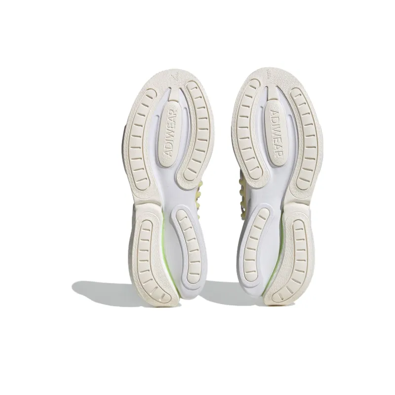 Adidas AlphaBoost V1 Running Shoes 'White Yellow'-4