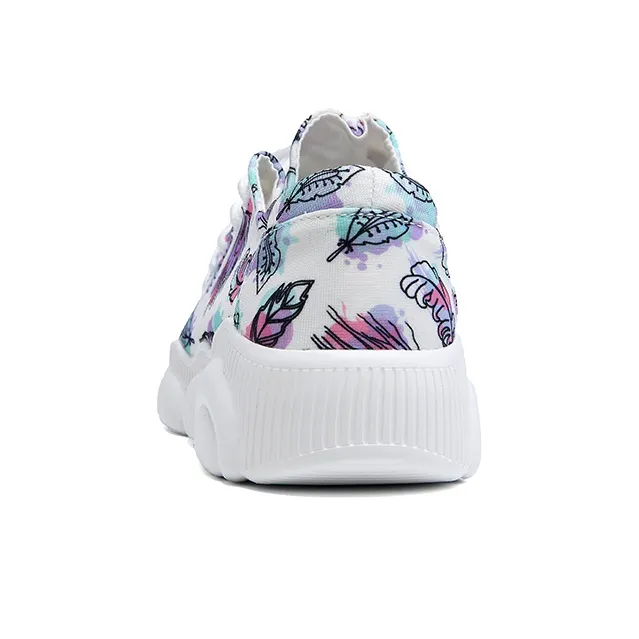 TT&MM Casual Shoes Women's Low Top Dark Blue/Light Blue/White-3