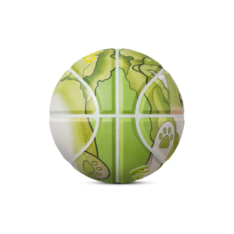 Kuangmi x SHUCAIJINGLING PU Basketball Green Size 7 Glow In The Dark Unisex-6