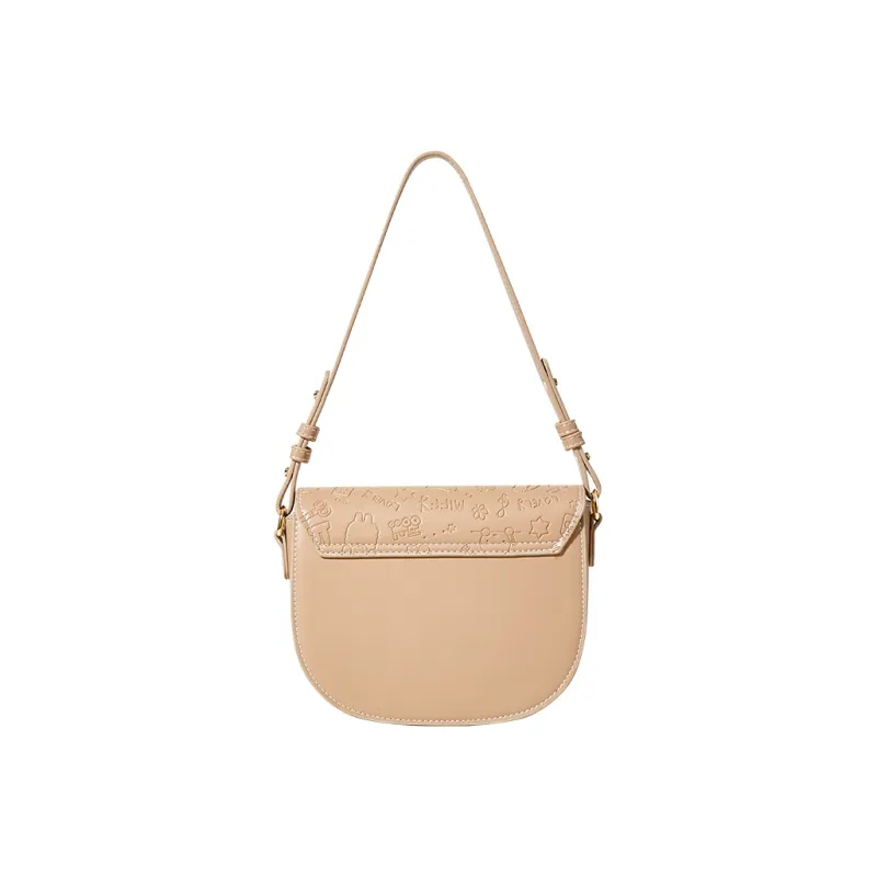 Miffy PU Saddle Bag, Shoulder Bag Women's Ecru/Khaki-7