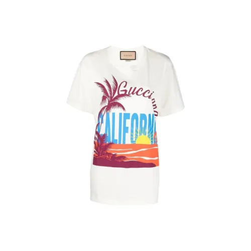 GUCCI California Oversized T shirt White