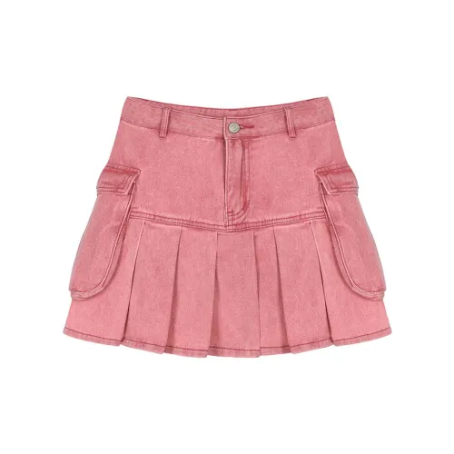 FOREVER 21 Denim Short Skirts Women's Pink