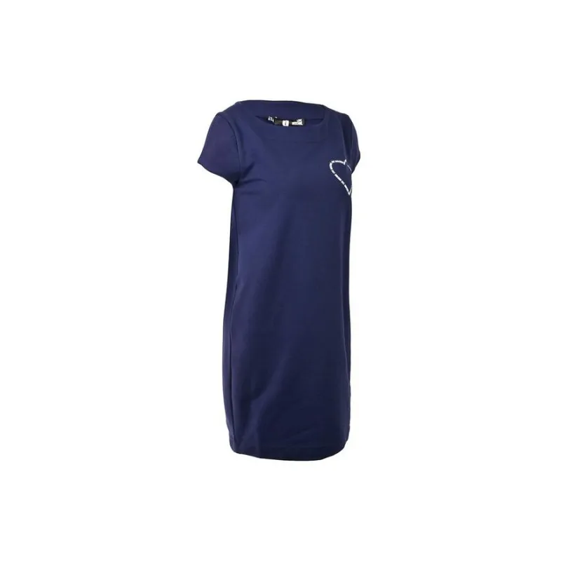 MOSCHINO Short Sleeved Dresses Women's Blue-1