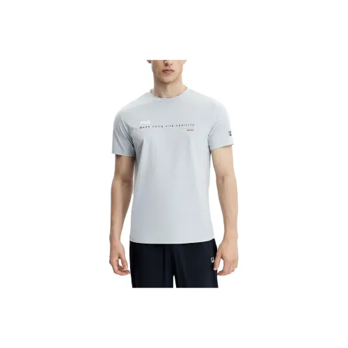 FILA T-Shirts Men Pearl Gray