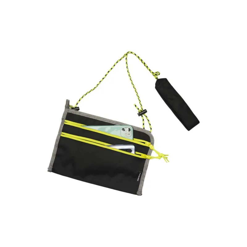 Converse Polyester Shoulder Bag Crossbody Bag Regular Unisex Black & Yellow-2