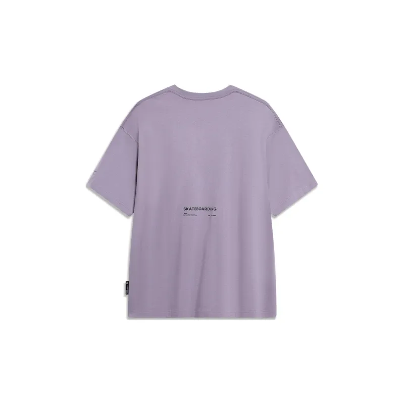 LiNing x Disney T Shirt Unisex Smoky Gray Mauve-1