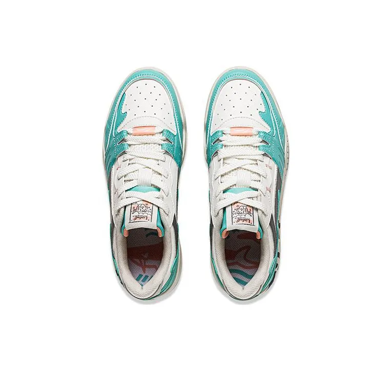 LiNing Yuebai Ocean Durable Breathable Low Top Skateboard Shoes Women's Green-2