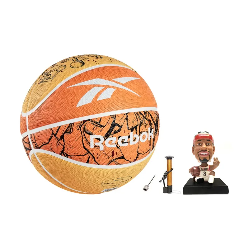 Reebok Iverson MVP Series Rubber Basketball Orange Size 7 Training Unisex-6