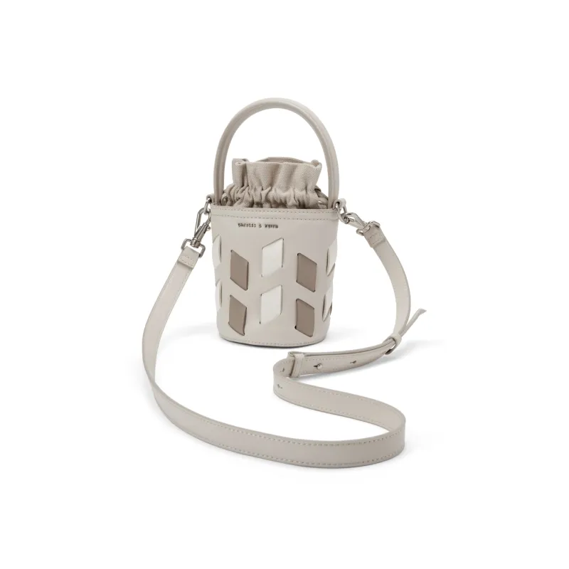 CHARLES&KEITH PU Charles & Keith Bag, Bucket Bag, Crossbody Bag, Handbag Small Size Women's Taupe/Dark Brown Dark Brown-2