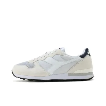 Diadora Cushioned Slip-Resistant Low-Top Casual Running Shoes Unisex Gray White
