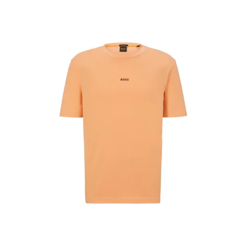 HUGO BOSS T-Shirts Men Light Orange