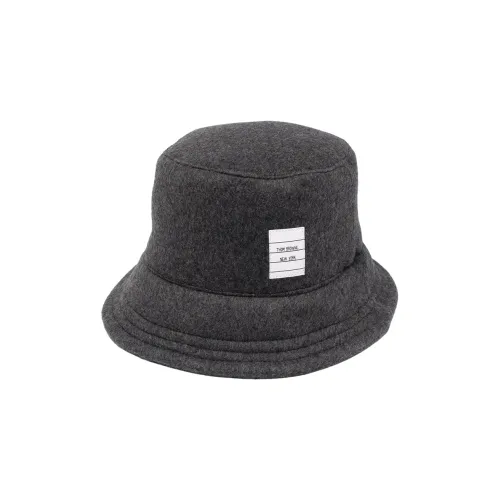 THOM BROWNE Bucket Hats Men Dark Gray