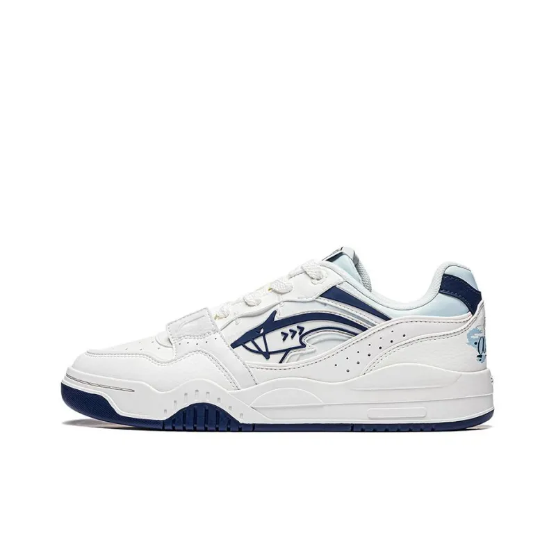 LiNing Yuebai Ocean Cushioning Lightweight Low Top Skateboard Shoes Men's White-0