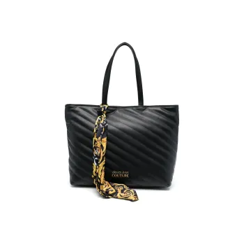 VERSACE JEANS COUTURE Polyester Tote Bag Shopping Bag Tote Bag Shoulder Bag Women's Black