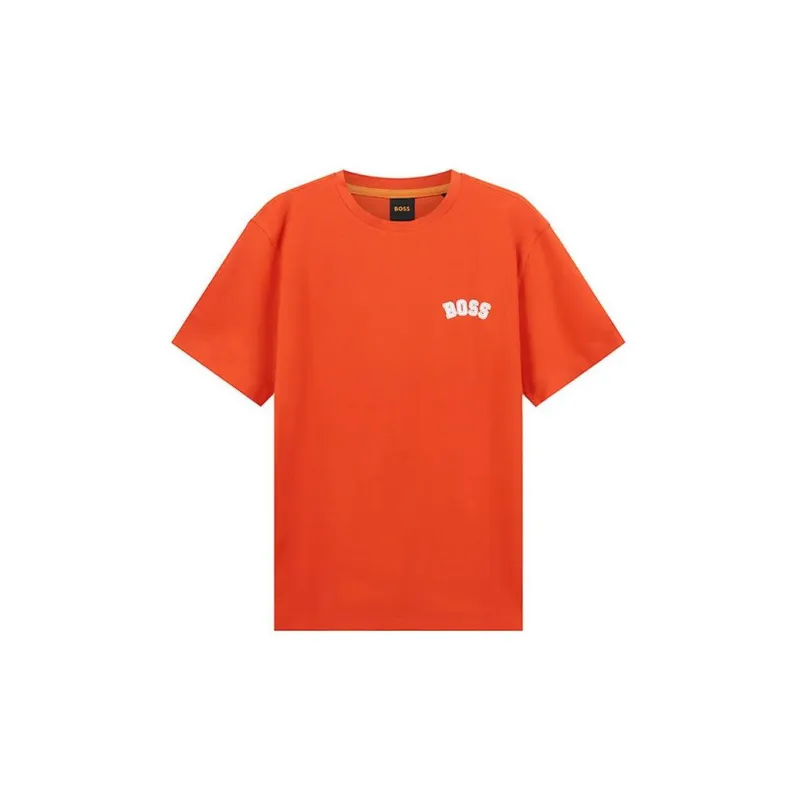 HUGO BOSS T Shirts Men Orange Red-2