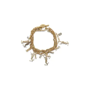 SAINT LAURENT Brass Bracelets Women's Gold