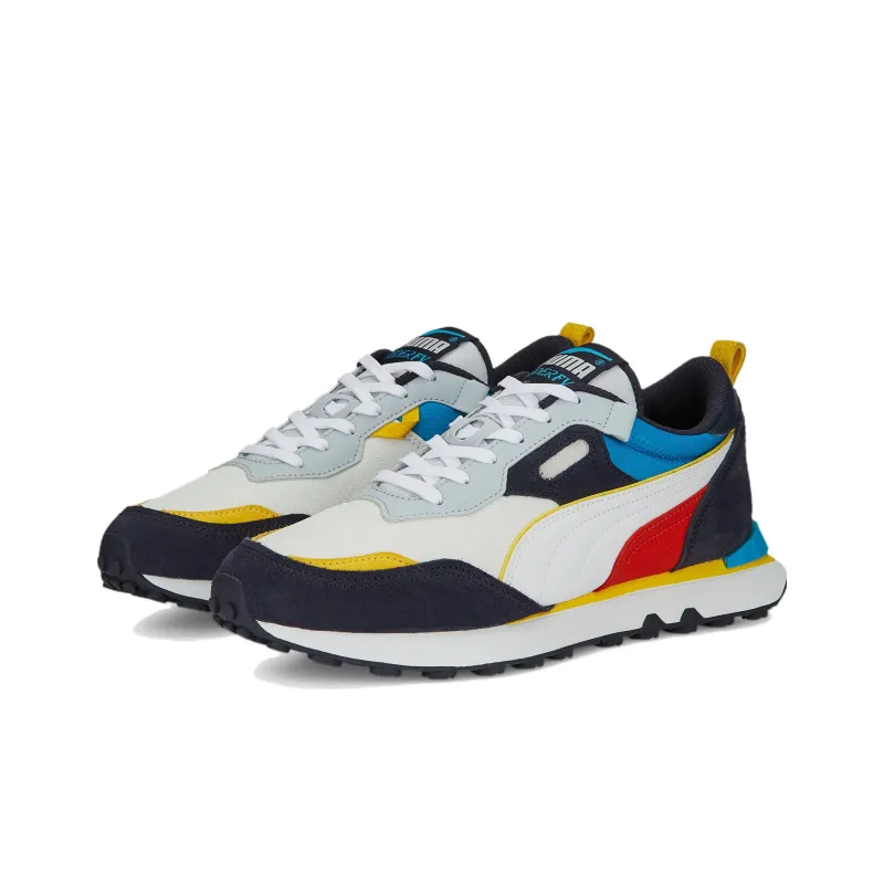 PUMA Rider FV Future Vintage Anti Slip Wear Resistant Low Top Sports Casual Shoes Men's White Black Red-2