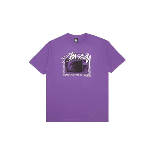 Stussy T-Shirts Men Purple