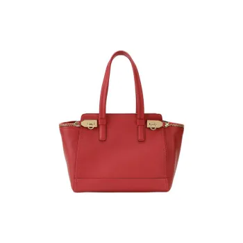 FERRAGAMO Cow Leather One Shoulder Handbags Regular Women's Red