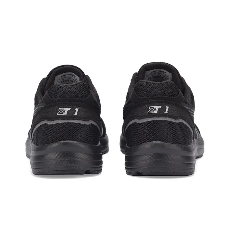 DO WIN Marathon Cushioning Anti Slip And Wear Resistant Low Top Casual Running Shoes Unisex Black-3