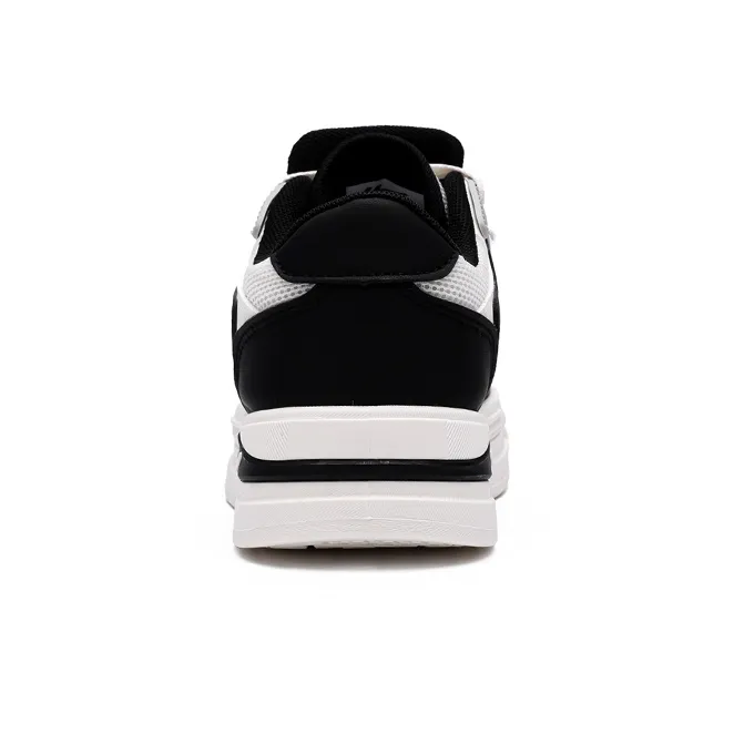 Warrior Low Top Skateboard Shoes Unisex Black White-3