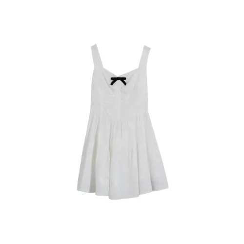 SETIROM Slip Dresses Women's White