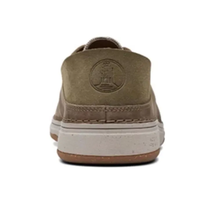 Clarks Casual Leather Shoes Men's Olive Green-4